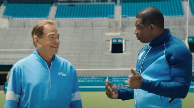 Deion Sanders Nick Saban Aflac Commercial Learn Teach