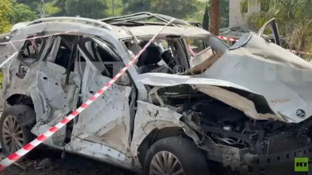 RT показал последствия прилёта иранской ракеты на севере Израиля