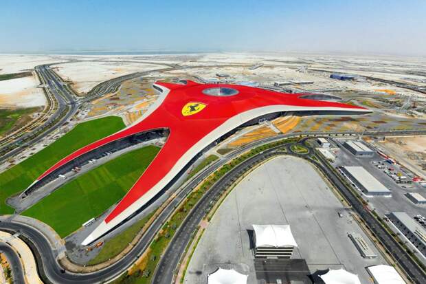Парк "Ferrari World" (ОАЭ; Абу-Даби) Парк Феррари ОАЭ, авто