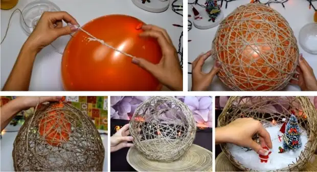 ✓ Как сделать шары из ниток и клея ПВА своими руками 📏🎁 📌✂ Интересные идеи поделок своими руками
