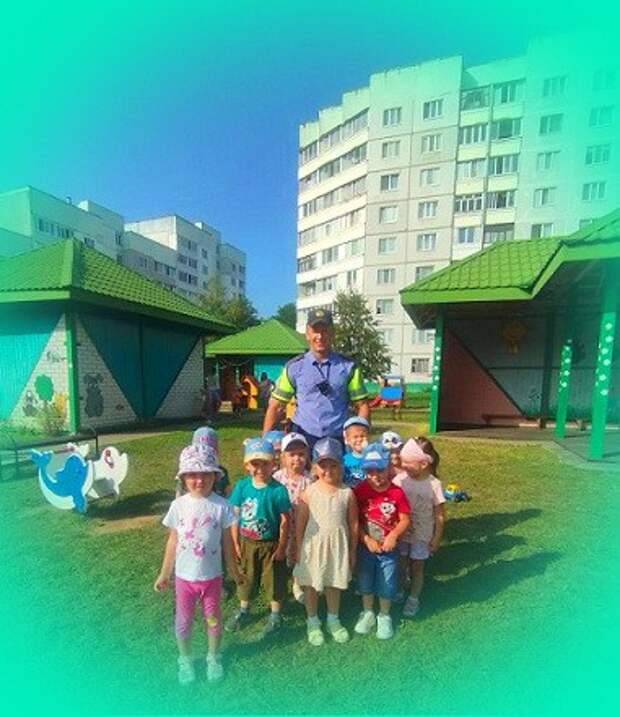 ГАИ в гостях у ребят.