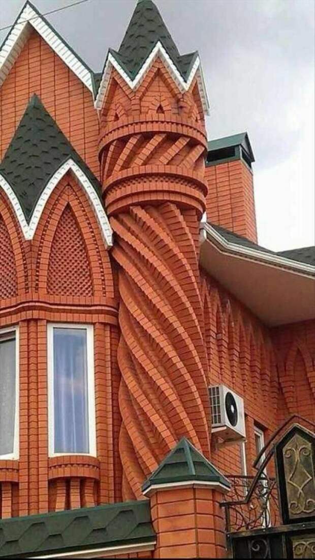 Гениальное использование кирпича в качестве украшения Гениальное использование кирпича в качестве украшения