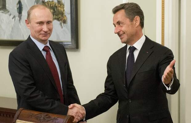 Владимир Путин и Николя Саркози, 2012 год