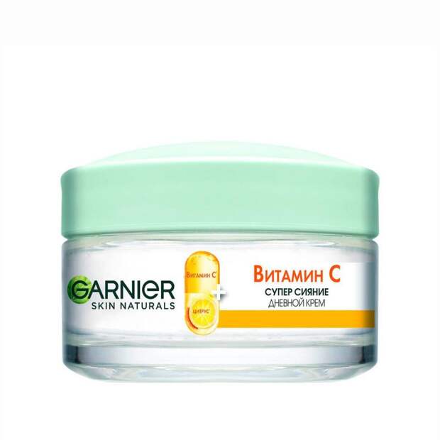 Крем дневной для лица с витамином С, Skin Naturals, Garnier, 422 руб. («Подружка»)