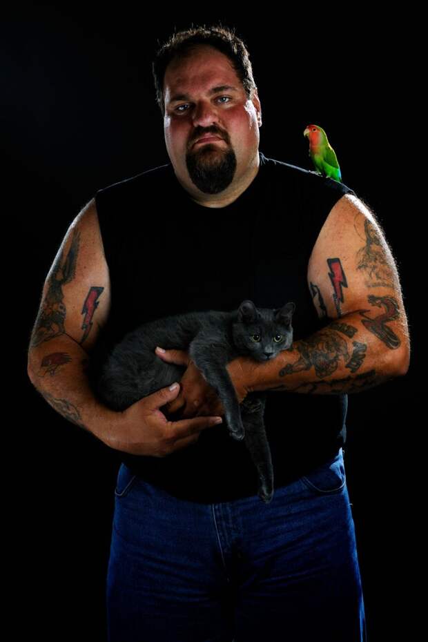 Bikers protect animals