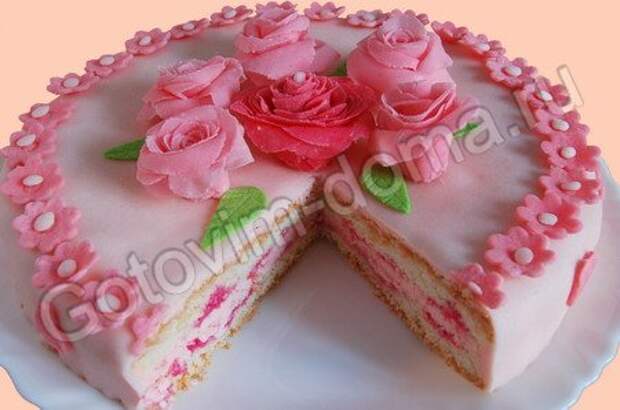 рецепт Торт Розовая мечта