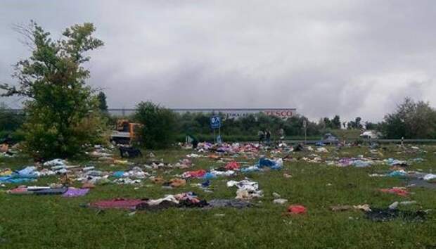 Беженцы неслабо наследили в Будапеште. Шокирующие фото