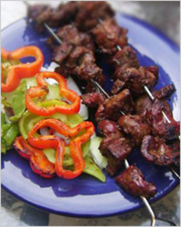 шашлык из печени