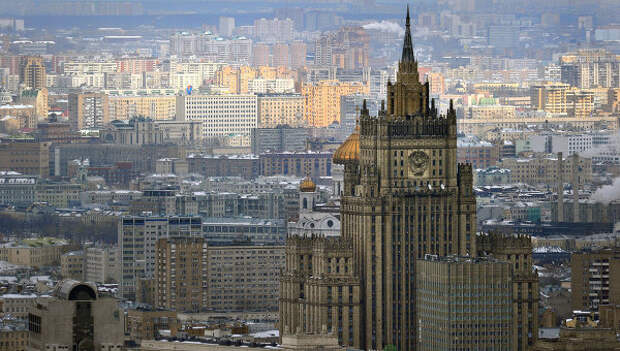 Вид на здание МИД России. Архивное фото