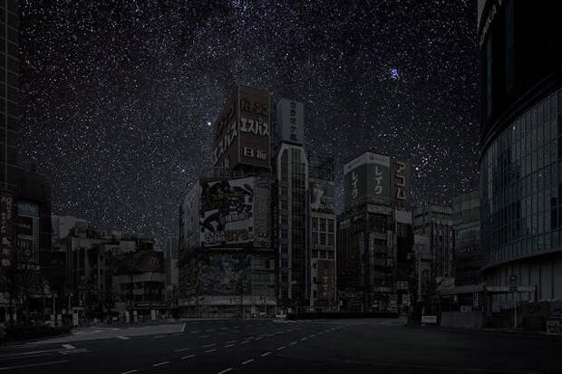 Ночные города без электричества в фотографиях Тьерри Коэна