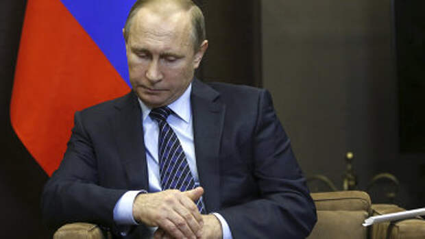 Президент России Владимир Путин во время встречи с королём Иордании Абдаллой II