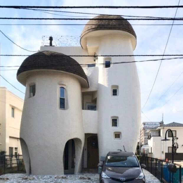 27. Дома в виде грибов в Японии