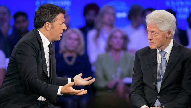 Премьер-министр Италии Маттео Ренци во время выступления на форуме Clinton Global Initiative. 27 сентября 2015 Премьер-министр Италии Маттео Ренци во время выступления на форуме Clinton Global Initiative. 27 сентября 2015
