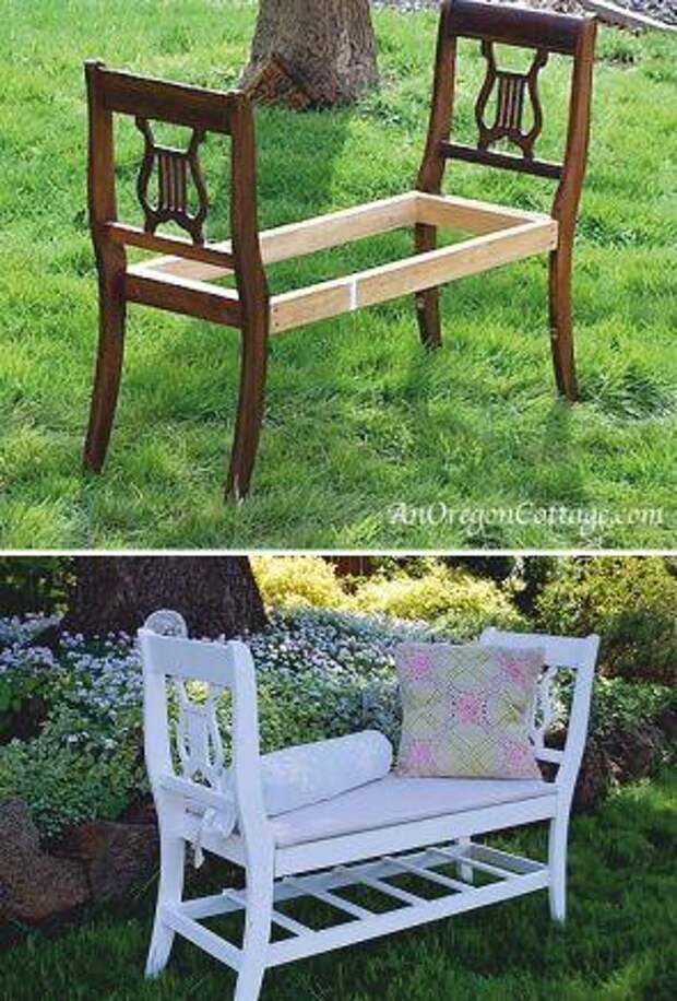 Как использовать старые столы и стулья
