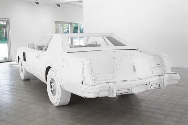 Картонный Lincoln Continental авторства Shannon Goff