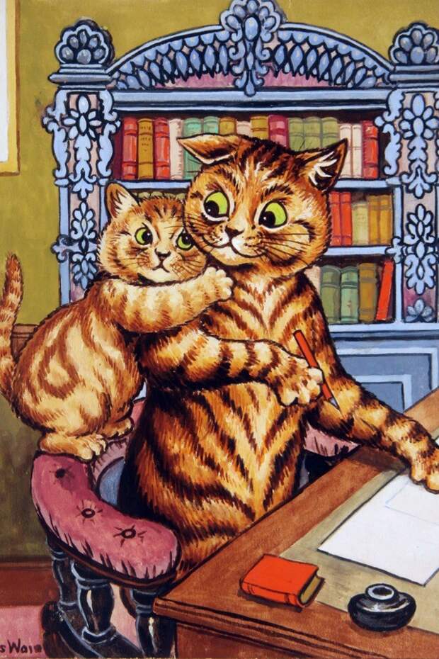 Грустная история о художнике, который рисовал котиков история, коты