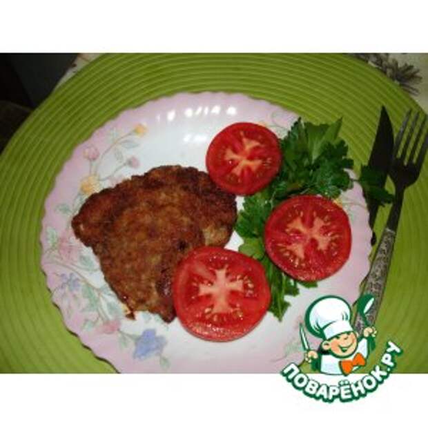 Мясо в сухарях