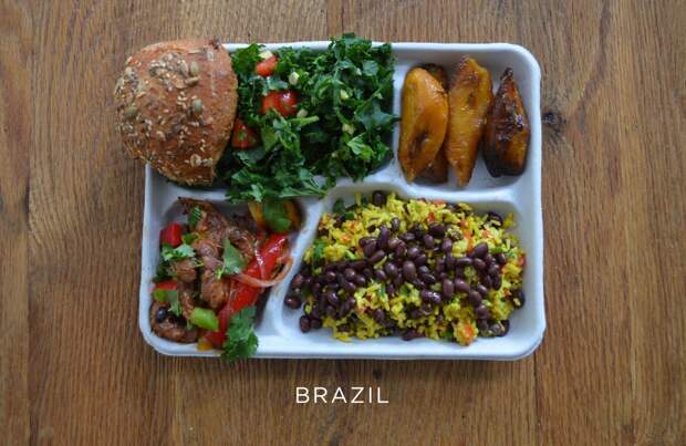 Бразилия ланч, обед, рацион, школа, школьный обед