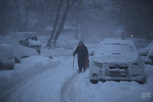 В Татарстане сохранится снежная погода, после ночных морозов потеплеет до -4 градусов