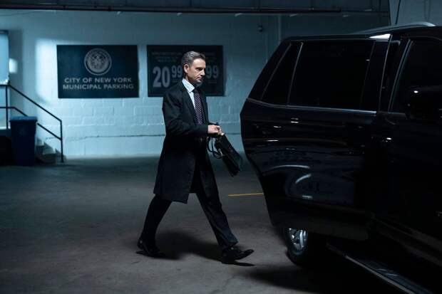 Baxter walking to his car on Law & Order: SVU Season 26 Episode 12