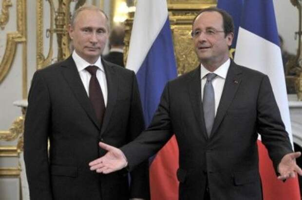 Олланд обсуждал с Путиным вопрос снятия антироссийских санкций