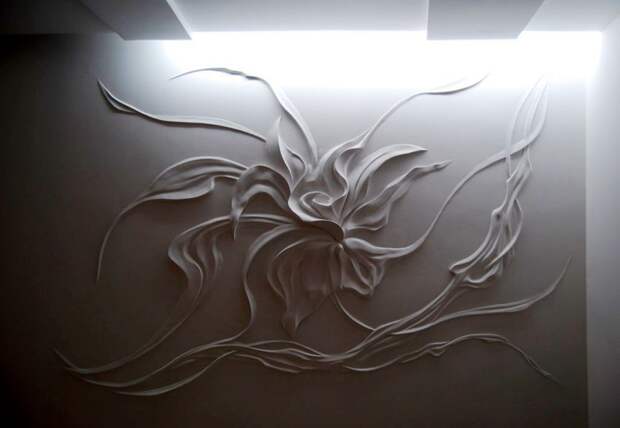 Потрясающие художественные идеи в отделке стен  творчество, ремонт, своими руками, стены
