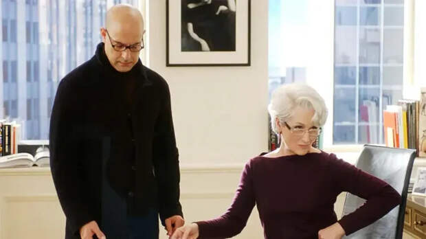 Стэнли Туччи и Мэрил Стрип в фильме 