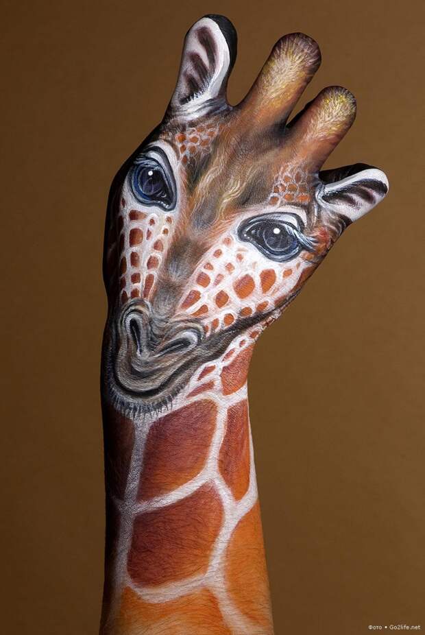 Hand Art: рисунки животных на руках