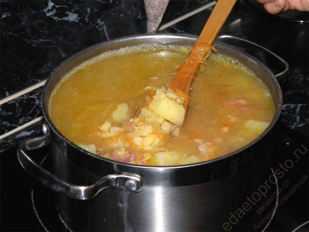 варим гороховый суп. пошаговое фото этапа приготовления горохового супа