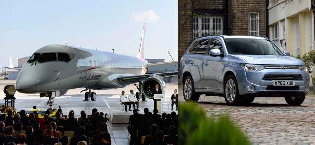 6. Mitsubishi, Япония бренд, машина, самолет