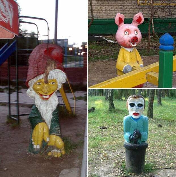 Это, наверное, сделано, чтобы дети не играли допоздна во дворе, ведь с приходом темноты это место становится действительно жутким Это, наверное, сделано, чтобы дети не играли допоздна во дворе, ведь с приходом темноты это место становится действительно жутким дети, жесть, маразм, площадка, стройка
