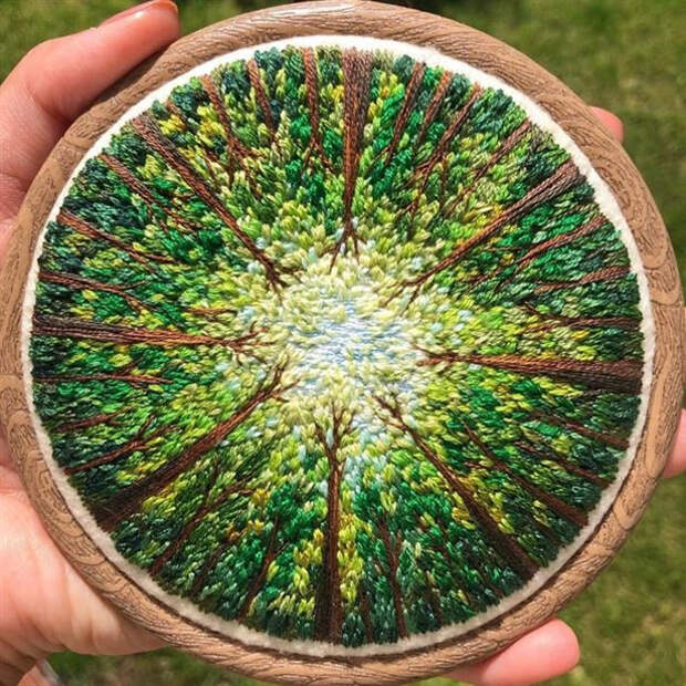 Удивительные вышитые пейзажи от Sew Beautiful