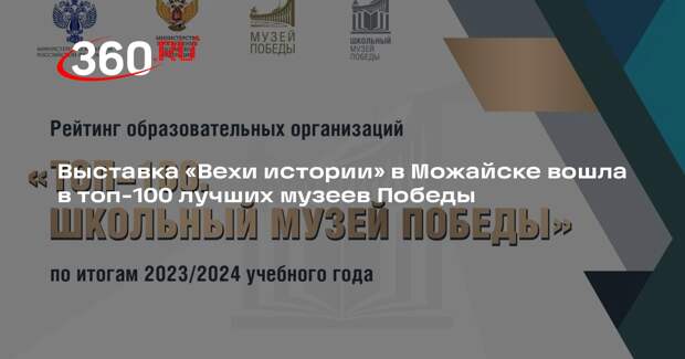 Выставка «Вехи истории» в Можайске вошла в топ-100 лучших музеев Победы
