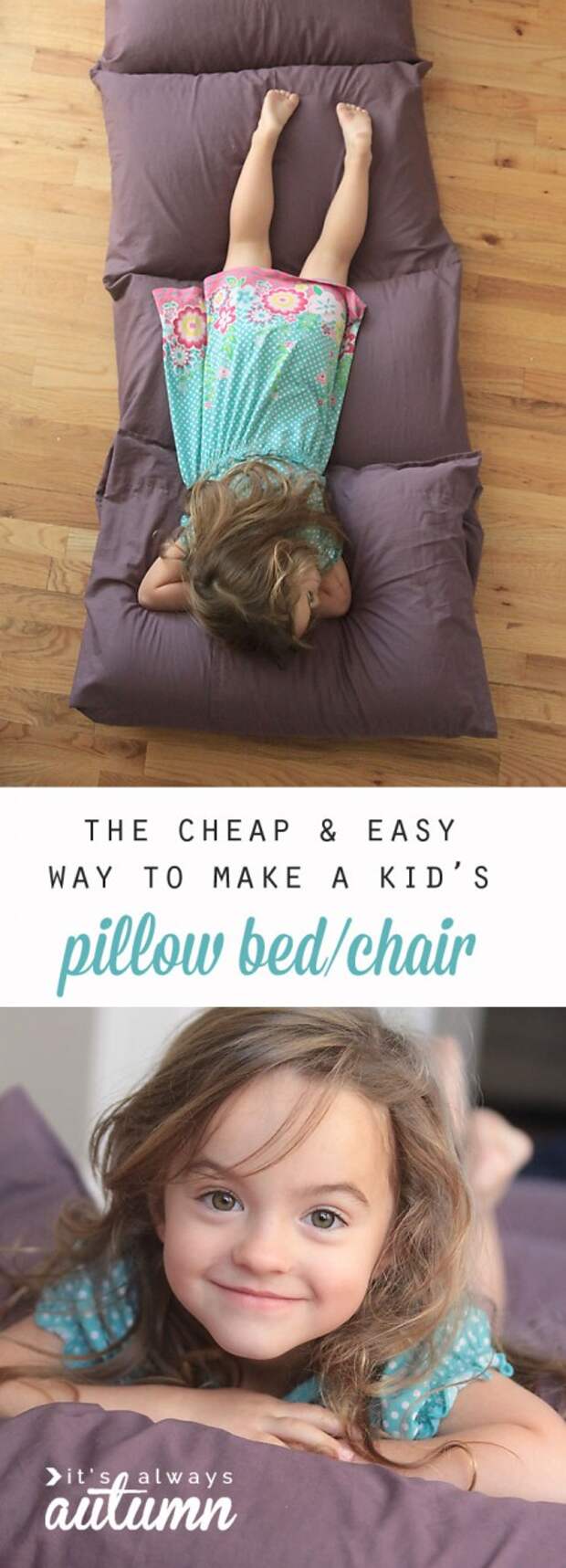 так мило!  дешевый и простой способ, чтобы сделать подушку кровать детский.  бесплатно швейная шаблон и учебник