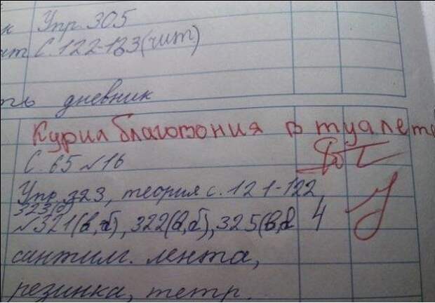 Остроумные сочинения и не менее остроумные выходки новоявленных школьников