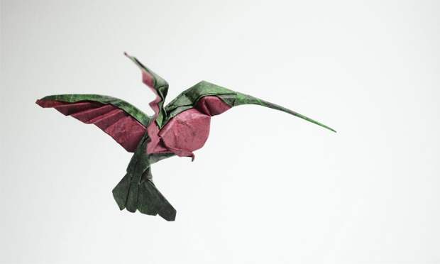 Невероятные динамичные фигурки-оригами от вьетнамского художника оригами, художник