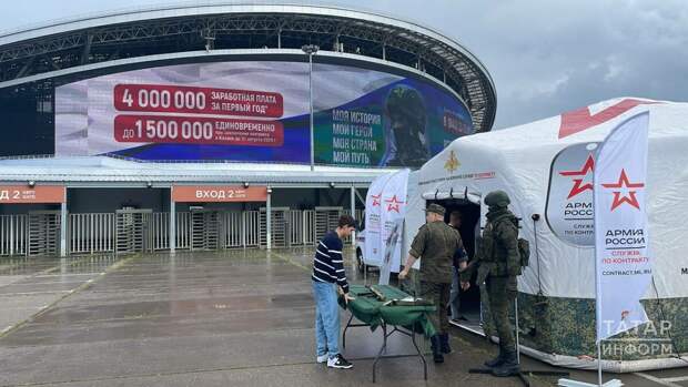 Ак Барс Арена янында контракт буенча хәрби хезмәткә сайлап алу мобиль пункты ачылды