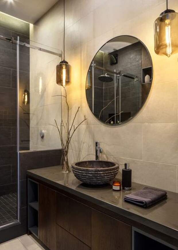 Современный Ванная комната by OM DESIGN