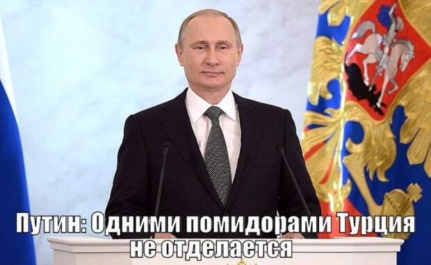 Путин: Одними помидорами Турция не отделается Путин: Одними помидорами Турция не отделается