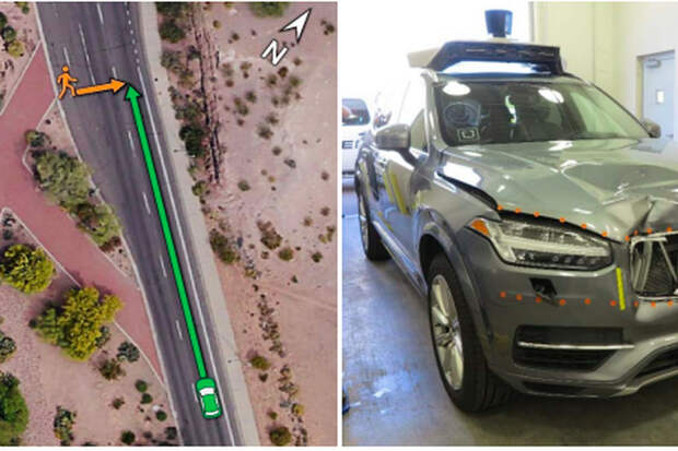 Авария с участием робомобиля Uber: датчики сработали, проблема в софте и водителе