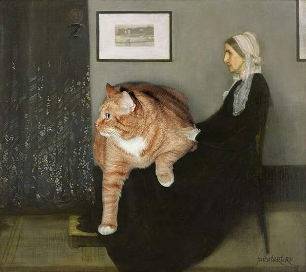 шедевры и рыжий толстый кот (9)