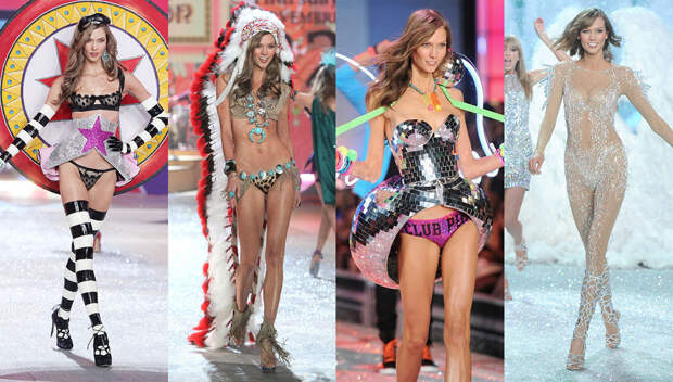 Карли Клосс на шоу Victoria’s Secret 2012, 2013 и 2014 года