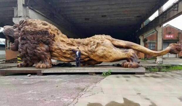 красивые невероятные деревянные скульптуры