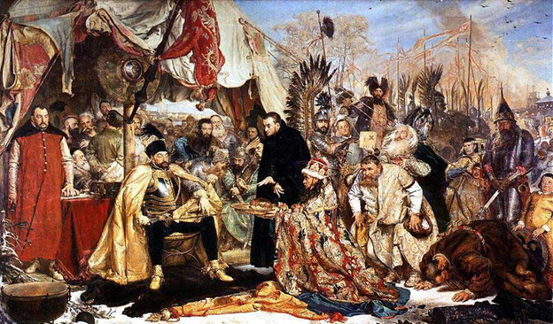 Ян Матейко. Баторий под Псковым. 1872 г. 