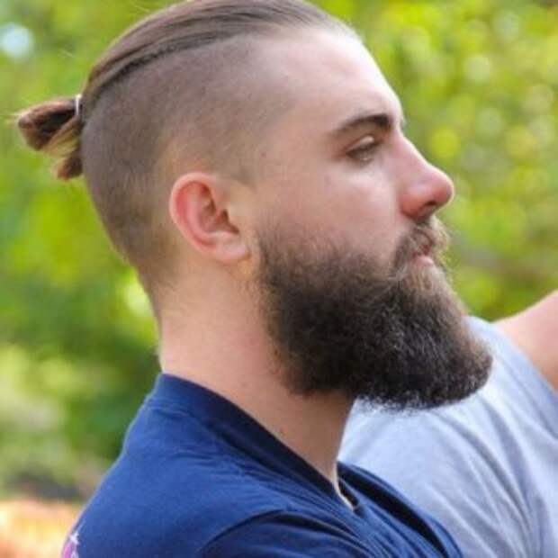 Мужская стрижка «Undercut» + «Пучок»