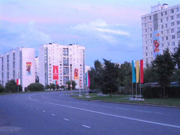 Москва во время Олимпиады-80