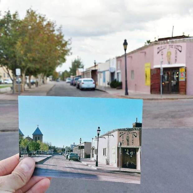 10. Нью-Мексико. Старая Месилла | апрель 1979 и октябрь 2014 люди, места, фото