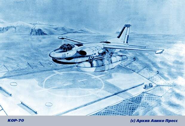 Экспериментальный самолет с вертикальным взлетом и посадкой КОР-70 Экспериментальный самолет с вертикальным взлетом и посадкой КОР-70