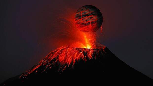 Часть извергающегося вулкана Руанг в Индонезии может рухнуть в море