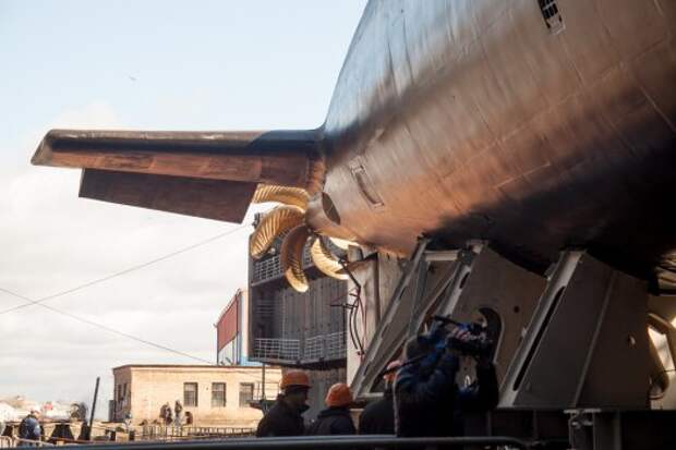 Спуск на воду ПЛ "Краснодар"